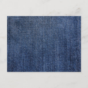 Deep Blue Denim Skriv ut Vykort