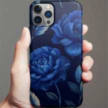 Deep Blue Flower Sea Personlig Telefon Case