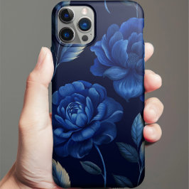 Deep Blue Flower Sea Personlig Telefon Case