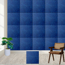 Deep Blue Glitter Ceramic Tile Kakelplatta