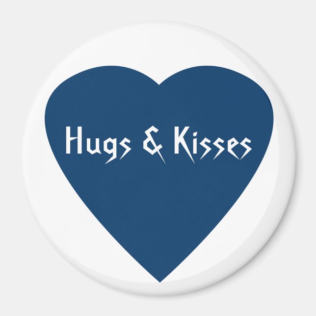 Deep Blue Hearts Magnet (Framsidan)