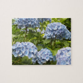 Deep Blue Hydrangeas Pussel
