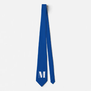 Deep Blue Initial Brev Monogram Modern Snyggt Slips