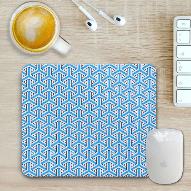 Deep Blue Japanese Pattern Mouse Pad Musmatta (Skapare uppladdad)