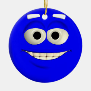 Deep Blue Julgransprydnad Keramik