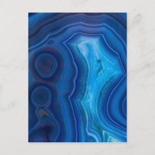 Deep Blue Lagoon Agate Vykort