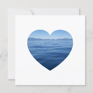 Deep Blue Lake Tahoe Heart Foto Spara Datum Datumet