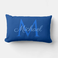Deep Blue Monogram Ursprunglig mall Brev Namn
