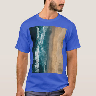 Deep Blue Ocean Waves Graphic T Shirt