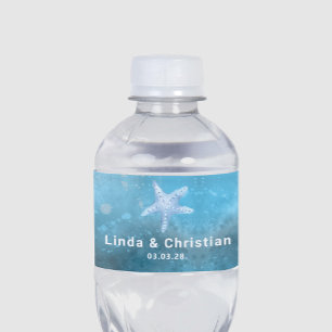 Deep Blue Sea, Bröllop Vattenflaskor Etikett