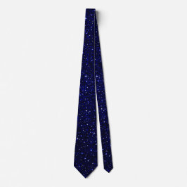 Deep Blue Starlight Cosmic Galaxy Gnistra Neck Tie Slips