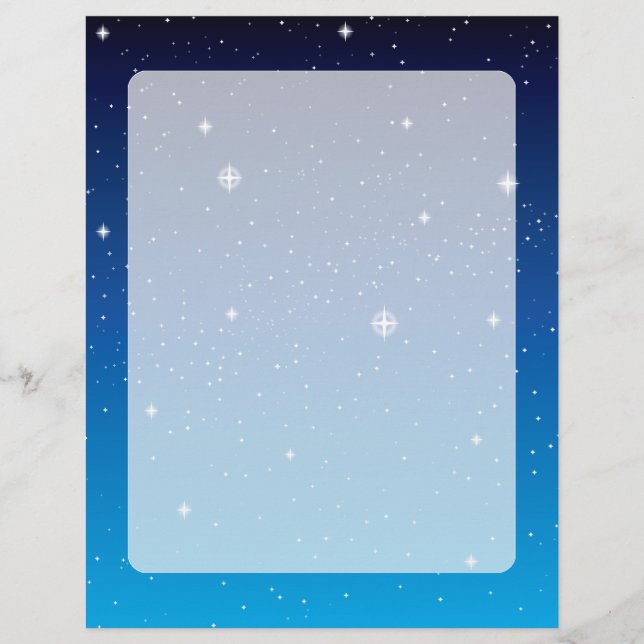 Deep Blue Starry Night Himlar (Framsida)