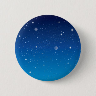 Deep Blue Starry Night Himlar Knapp