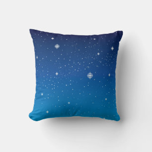 Deep Blue Starry Night Himlar Kudde