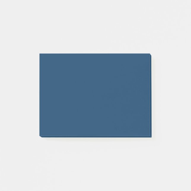Deep Blue Steel Färg Trend Background Post-it Block (Framsida)