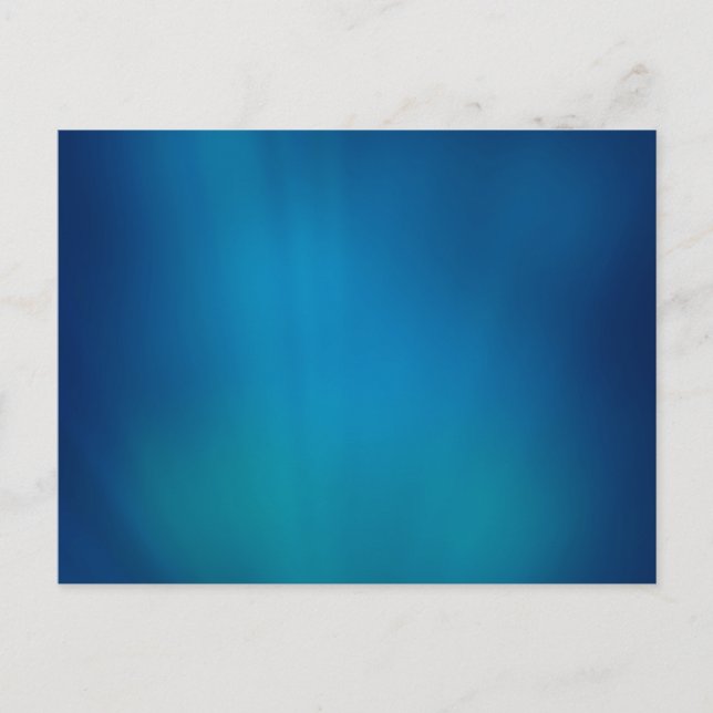 Deep Blue Underwater glöd Vykort (Framsida)