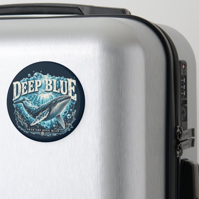 DEEP BLUE Valhajad Oceanäventyr Magnet (In Situ (Luggage))