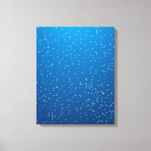 Deep Blue Vatten och Tiny Bubbles Canvastryck