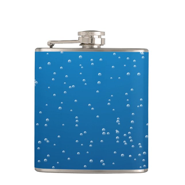 Deep Blue Vatten och Tiny Bubbles Fickplunta (Framsidan)