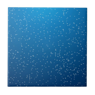 Deep Blue Vatten och TIny Bubbles Kakelplatta