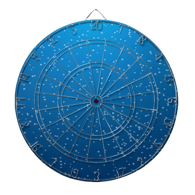 Deep Blue Vatten och TIny Bubbles Piltavla (Framsidan)