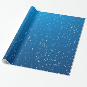 Deep Blue Vatten och TIny Bubbles Presentpapper
