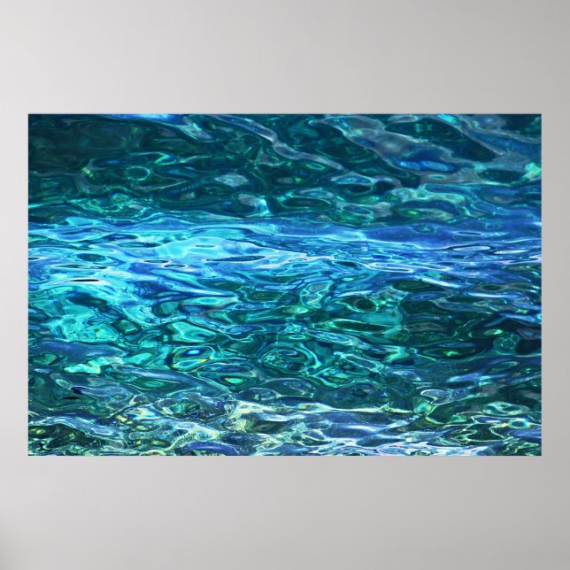 Deep blue vatten poster (Framsidan)