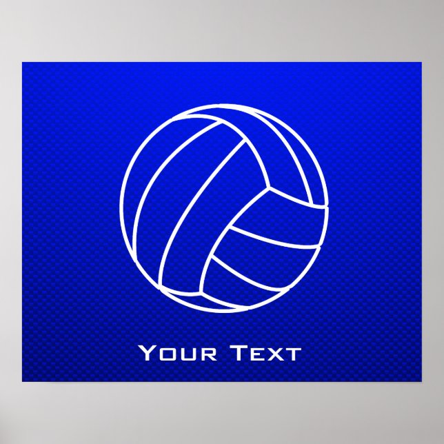 Deep Blue Volleyball Poster (Framsidan)