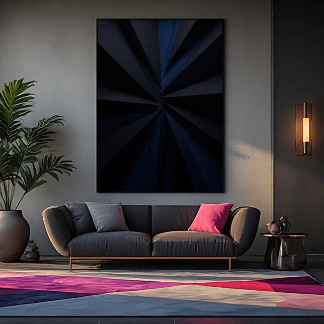 Deep Blue Vortex Canvastryck (Skapare uppladdad)