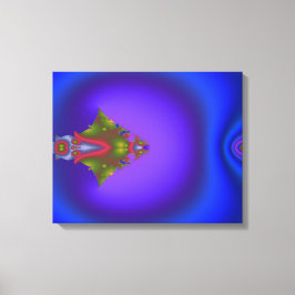 Deep Bluish Fractal Canvastryck