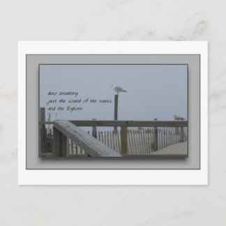 Deep Breathing Vykort