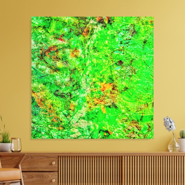 Deep calming Stretched Canvas Print,Smooth color  (Insitu (Vardagsrum))