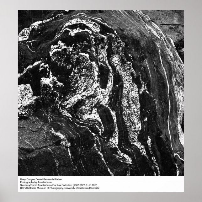 Deep Canyon Desert Research Station av Ansel Adams Poster (Framsidan)