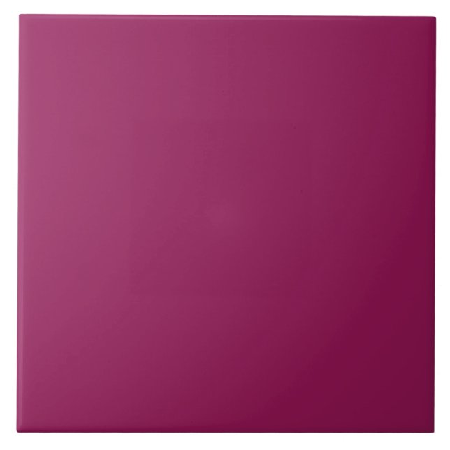 Deep Cranberry Rosa Personlig Färg Background Kakelplatta (Framsidan)