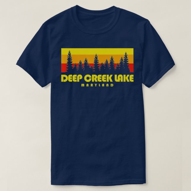 Deep Creek Lake Maryland  rees  Deep Creek Lake  T Shirt (Design framsida)