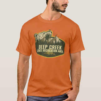 Deep Creek State Recreation Area Alaska Retro Märk T Shirt