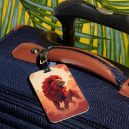 Deep Crimson Glow – The Lion of Burning Destiny.   Bagagebricka