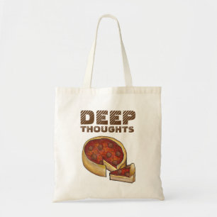 Deep (Dish) Thoughts Chicago Pepperoni Pizza Food Tygkasse
