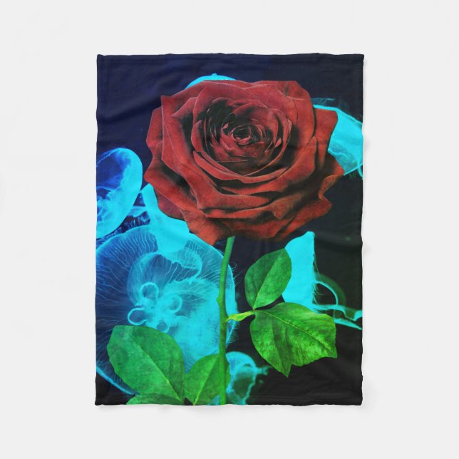 Deep Dive Buddha Idag #5 Mysiga oceanen Fleecefilt (Framsidan)