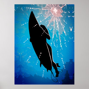 Deep Dive – Surfarens Undervattenresa Poster