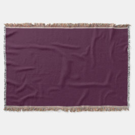 Deep Eggplant Throw Blanket Mysfilt