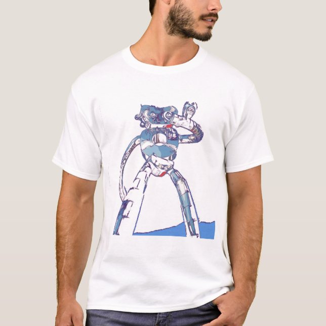 Deep Ellum Robot T Shirt (Framsida)
