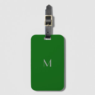 Deep Emerald Grönt - lägg till monogram Bagagebricka