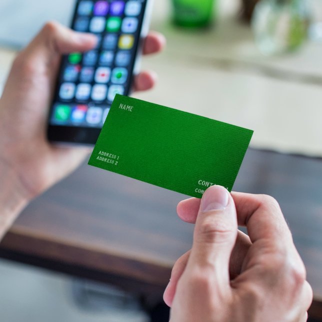 Deep Emerald Grönt Visitkort (Skapare uppladdad)