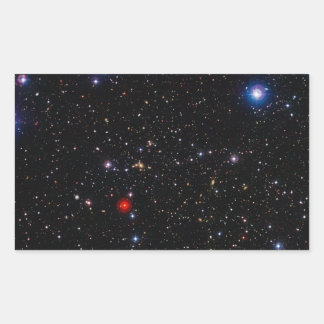 Deep Fält Image Galaxy SuperCluster Abell 901 902 Rektangulärt Klistermärke