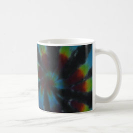 Deep Färg Spiral Swirl Tie Dye Kaffemugg