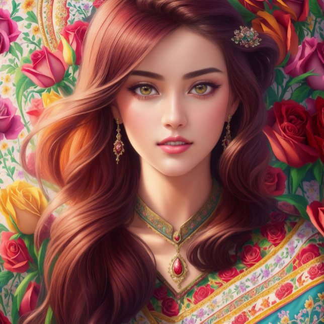 Deep Feelings of Kärlek with Ro and Tulips - Kudde (Express Your Deep Feelings of Love with Flowers - The Language of Floral Romance)