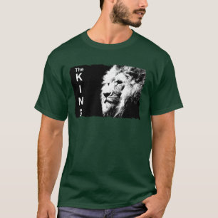Deep Forest Grönt Modern Pop Art Lejon mall T Shirt