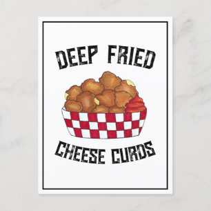 Deep Fried Cheese Curds Minnesota Wisconsin Food Vykort