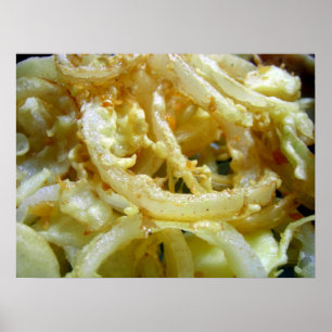 Deep fried onions poster